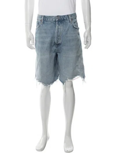Pre-owned Agolde Denim Shorts In Blue