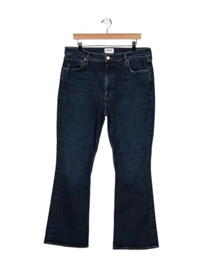 Pre-owned Agolde High-rise Flared Jeans In Blue