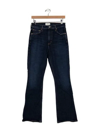 Pre-owned Agolde High-rise Flared Jeans In Blue