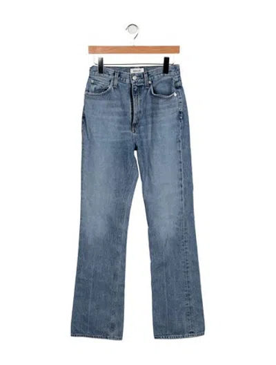 Pre-owned Agolde High-rise Flared Jeans In Blue