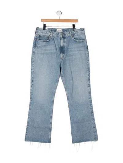 Pre-owned Agolde High-rise Flared Jeans In Blue