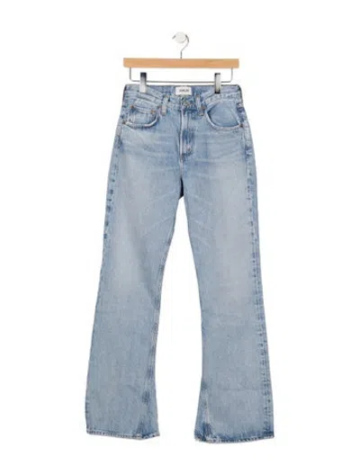 Pre-owned Agolde High-rise Flared Jeans In Blue