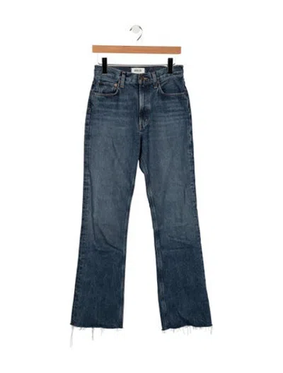 Pre-owned Agolde High-rise Flared Jeans In Blue