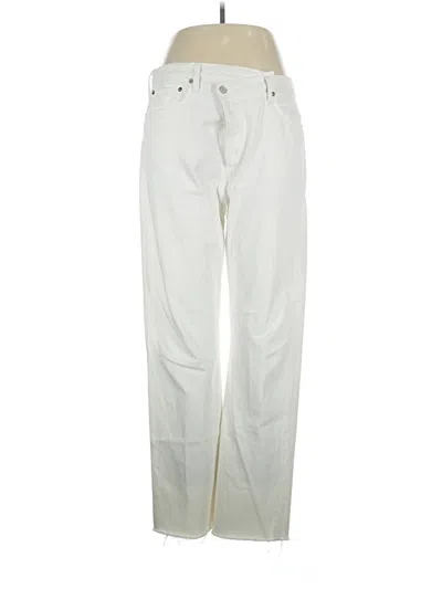 Pre-owned Agolde Jeans In Ivory
