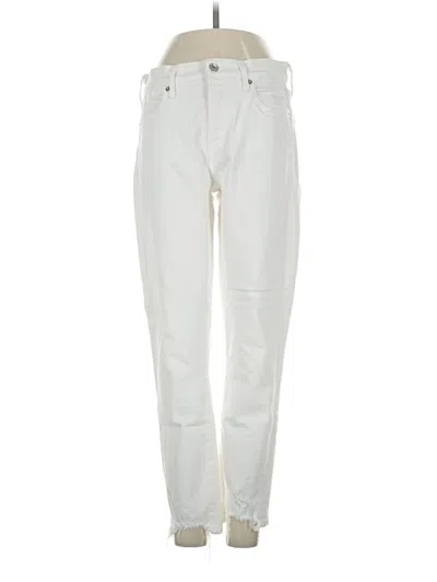 Pre-owned Agolde Jeans In Ivory