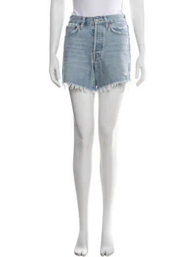 Pre-owned Agolde Mini Shorts In Blue
