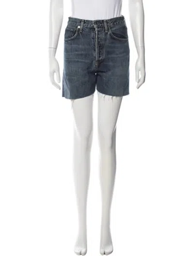 Pre-owned Agolde Mini Shorts In Blue