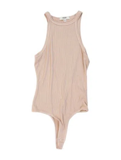 Pre-owned Agolde One-shoulder Sleeveless Bodysuit In Neutrals
