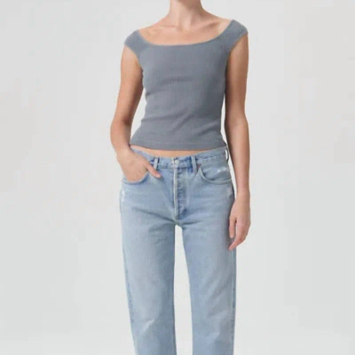 Agolde Parker Easy Straight Jean In Swapmeet
