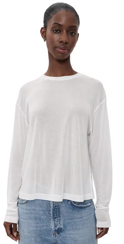 Agolde Sasha Tee Gesso In White
