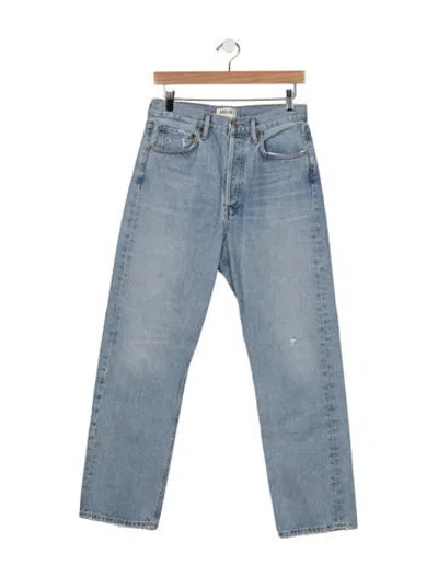 Pre-owned Agolde Straight Leg Pants In Blue