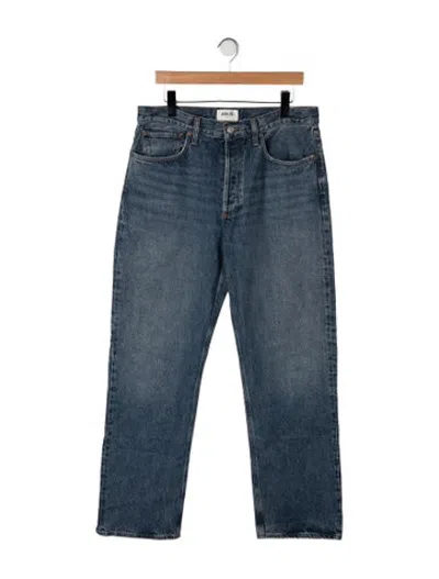 Pre-owned Agolde Straight Leg Pants In Blue