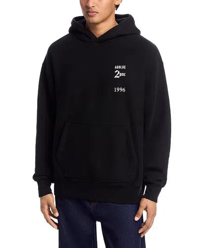 Agolde X Tupac Double West Hoodie In Black