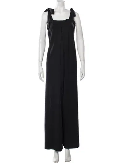 Pre-owned Agua Bendita Nylon Square Neckline Jumpsuit In Black