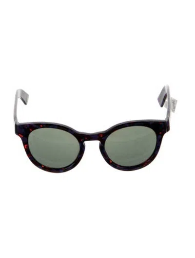 Pre-owned Ahlem Barbes Round Sunglasses In Purple