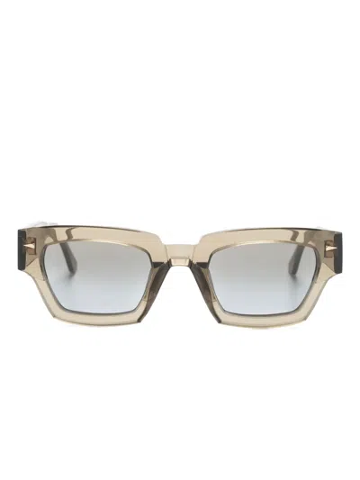 Ahlem Magenta Geometric-frame Sunglasses In Brown