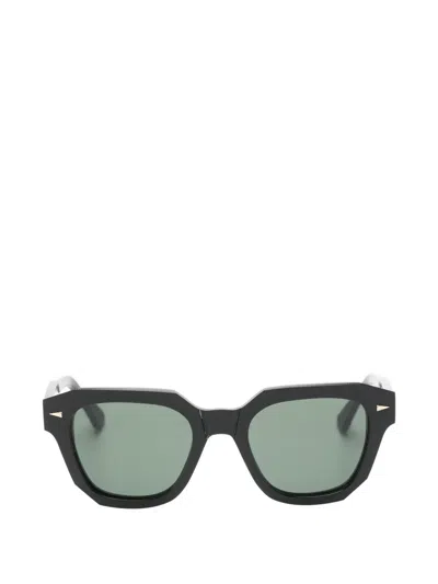 Ahlem Pont Mirabeau Geometric-frame Sunglasses In Black