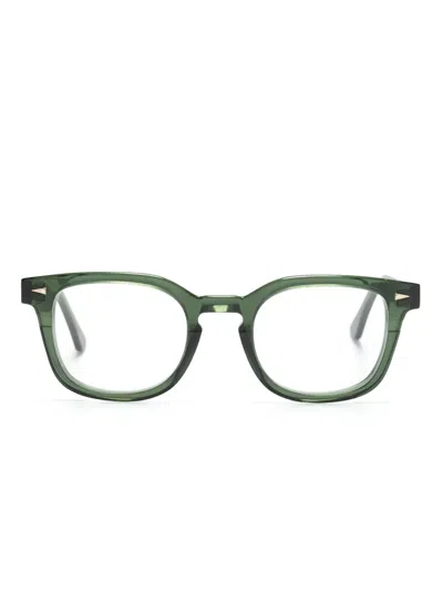 Ahlem Rue Servan Round-frame Sunglasses In Green