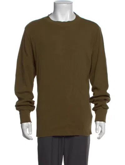 Pre-owned Aimé Leon Dore Crew Neck Long Sleeve Sweatshirt In Green