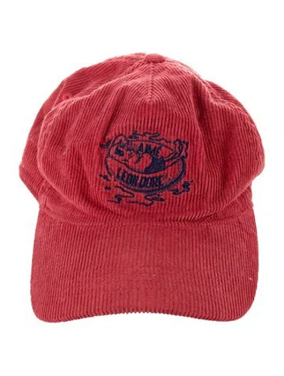 Pre-owned Aimé Leon Dore Embroidered  Baseball Cap In Red