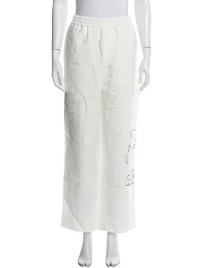 Pre-owned Aimé Leon Dore Linen Wide Leg Pants W/ Tags In Neutrals