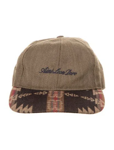 Pre-owned Aimé Leon Dore Printed Baseball Cap In Green