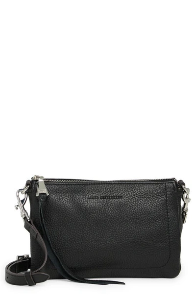 Aimee Kestenberg Madrid Leather Crossbody Bag In Black W Silver