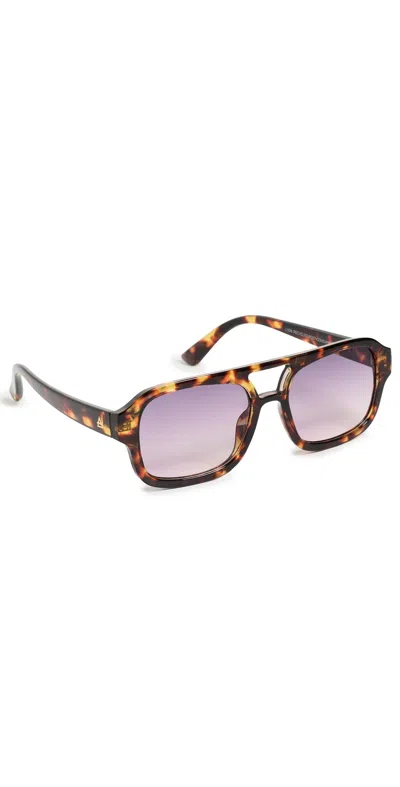 Aire Aquarius Aviator Sunglasses Amber Tort