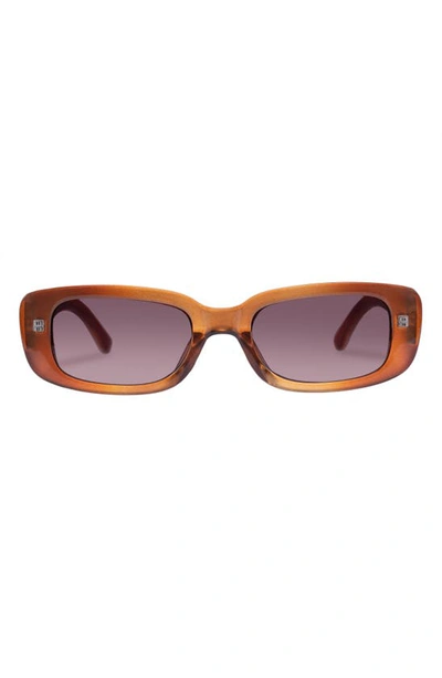 Aire Ceres 51mm Rectangular Sunglasses In Brown