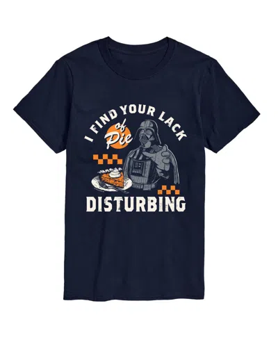 Airwaves Men's Darth Vader Thanksgiving Star Wars Graphic T-shirt In Navy