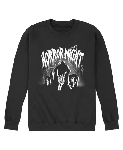 Airwaves Men's Horror Night Graphic Fleece Sweatshirt In Black
