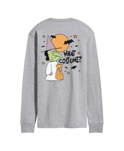 Airwaves Men's Long-sleeve Graphic Crewneck T-shirt In Athletic Heather