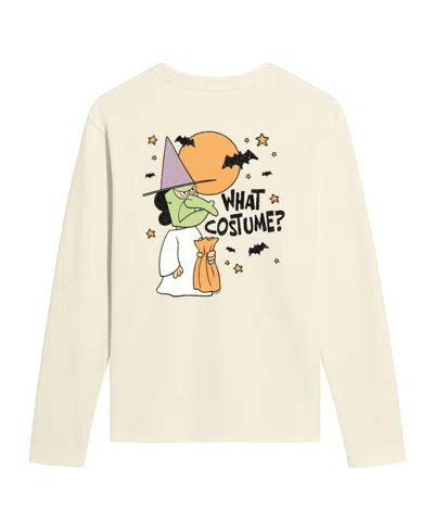 Airwaves Men's Long-sleeve Graphic Crewneck T-shirt In Natural