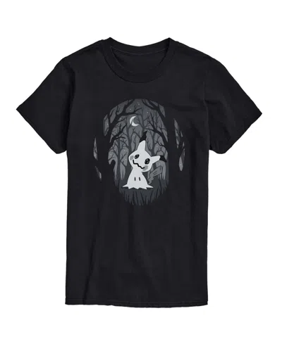 Airwaves Men's Mimikyu Ghost Halloween Haunted Forest Graphic T-shirt In Black