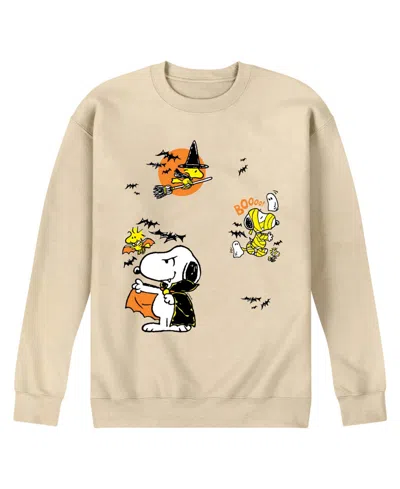 Airwaves Men's Snoopy & Woodstock Halloween Graphic Sweatshirt In Cream