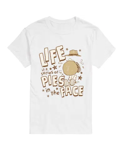 Airwaves Men's Spike Pies In The Face Regular-fit Graphic T-shirt In White