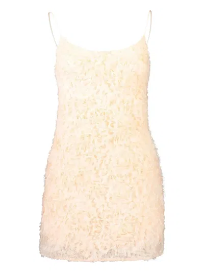 Aje Colette Ruffled Mini Dress In Neutral
