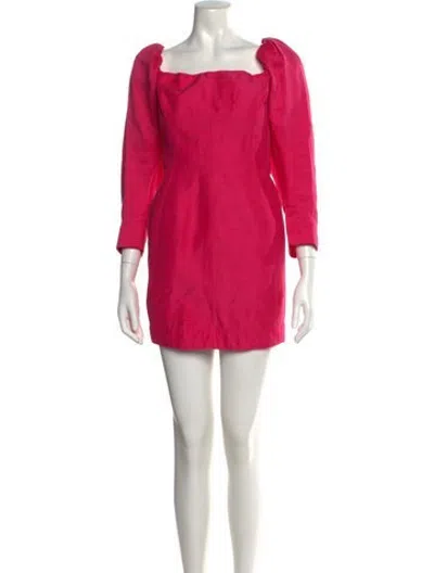Pre-owned Aje Linen Mini Dress In Pink