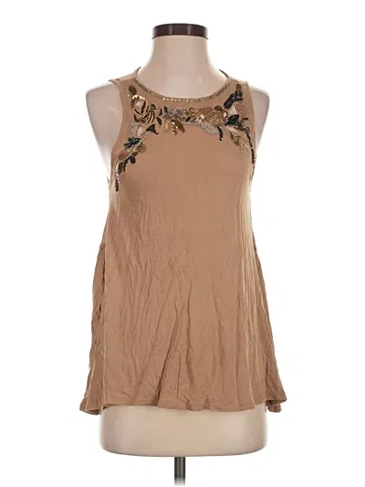 Pre-owned Akemi + Kin Sleeveless Blouse In Tan