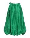 Akep Woman Mini Dress Green Size 4 Linen, Polyester