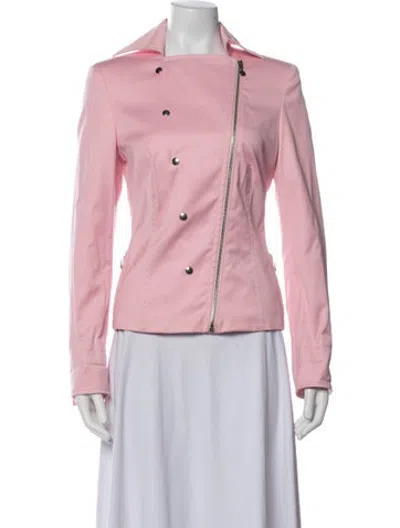 Pre-owned Akris Biker Jacket In Pink