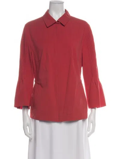 Pre-owned Akris Blazer In Red