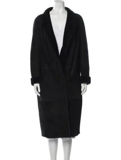 Pre-owned Akris Cashmere Coat In Black