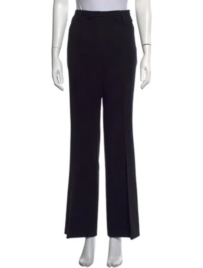 Pre-owned Akris Cashmere Flared Pants In Black