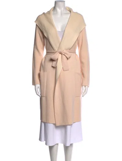 Pre-owned Akris Cashmere Open Front Sweater In Neutrals