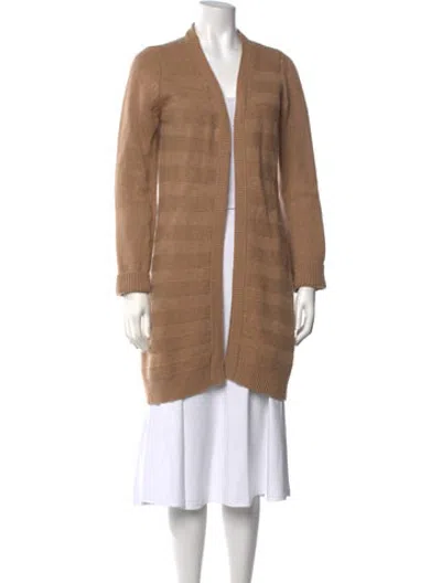 Pre-owned Akris Cashmere Striped Sweater In Neutrals