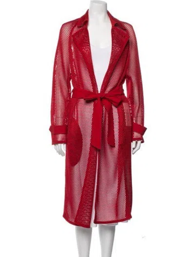 Pre-owned Akris Coat In Red