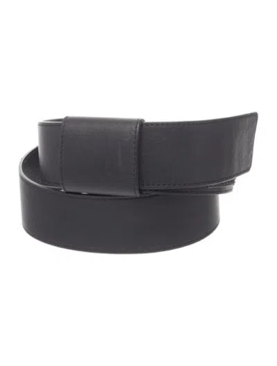 Pre-owned Akris Leather Belt In Black