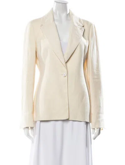 Pre-owned Akris Linen Blazer In Neutrals