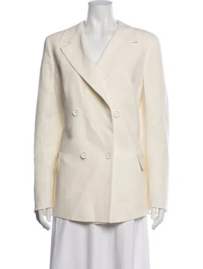 Pre-owned Akris Linen Blazer In Neutrals